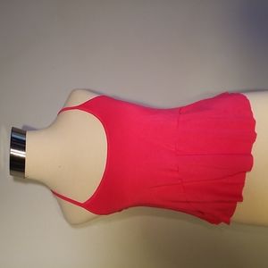 3/$25 Charlotte Russe Racer Back S Coral LAYER TANK TOP